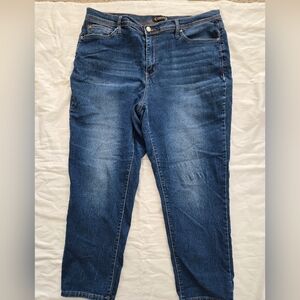 Nannette Lepore 16 Belle High Rise Ankle Slim Jeans